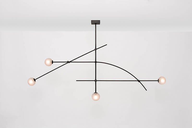 TEMPO 6 WIDE CHANDELIER par Atelier de Troupe