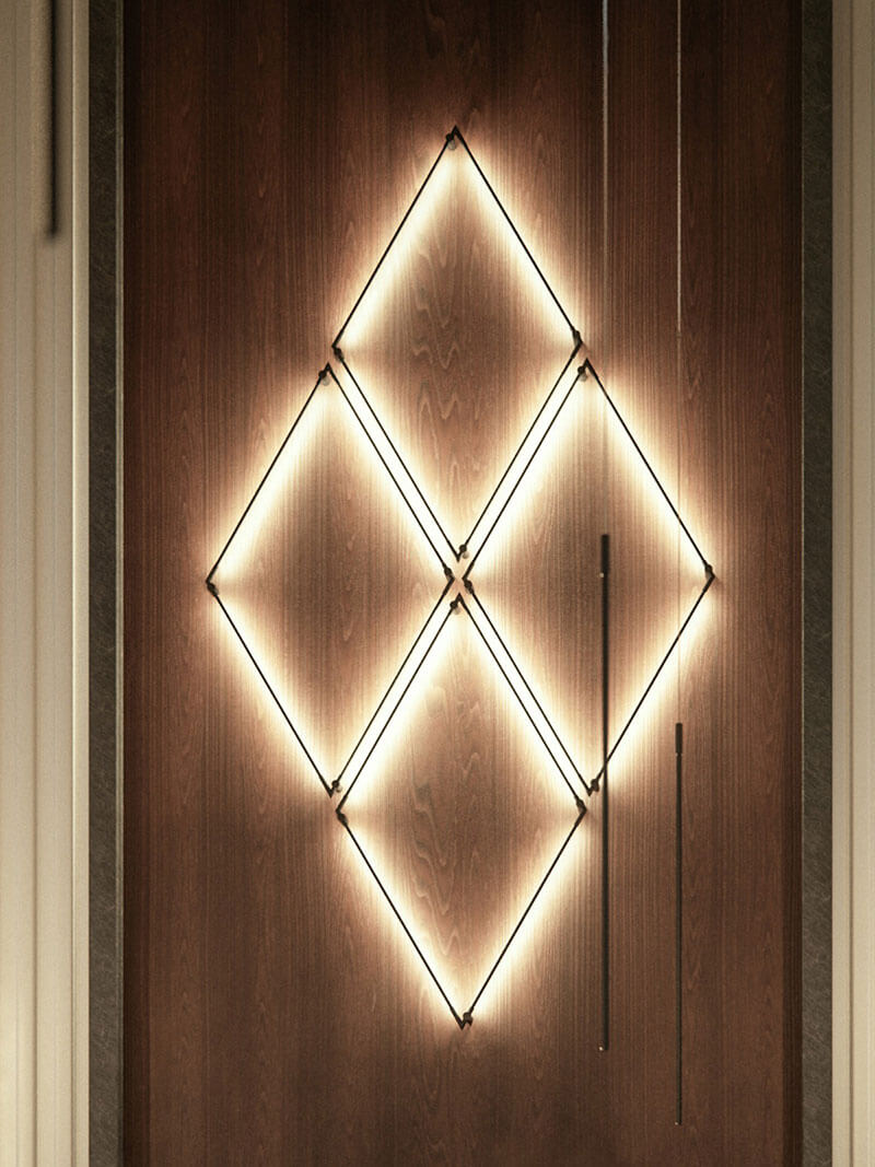 THIN PRIMARIES WALL-MOUNTED RHOMBUS par Juniper