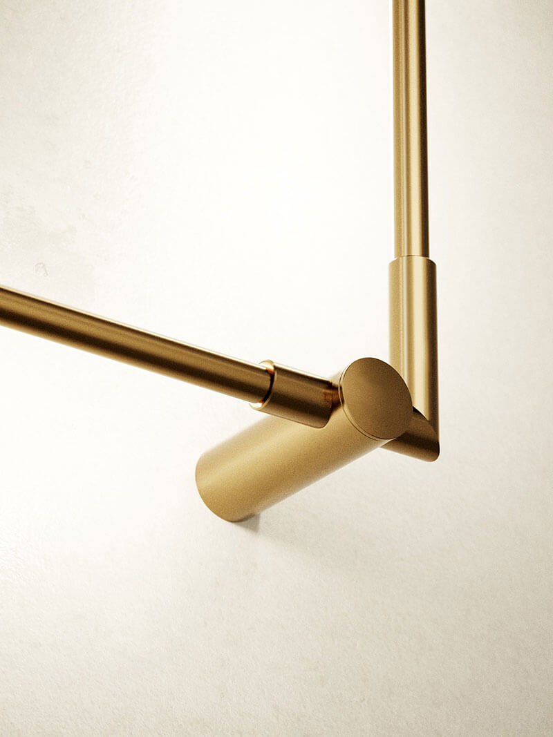 THIN PRIMARIES WALL-MOUNTED SQUARE par Juniper