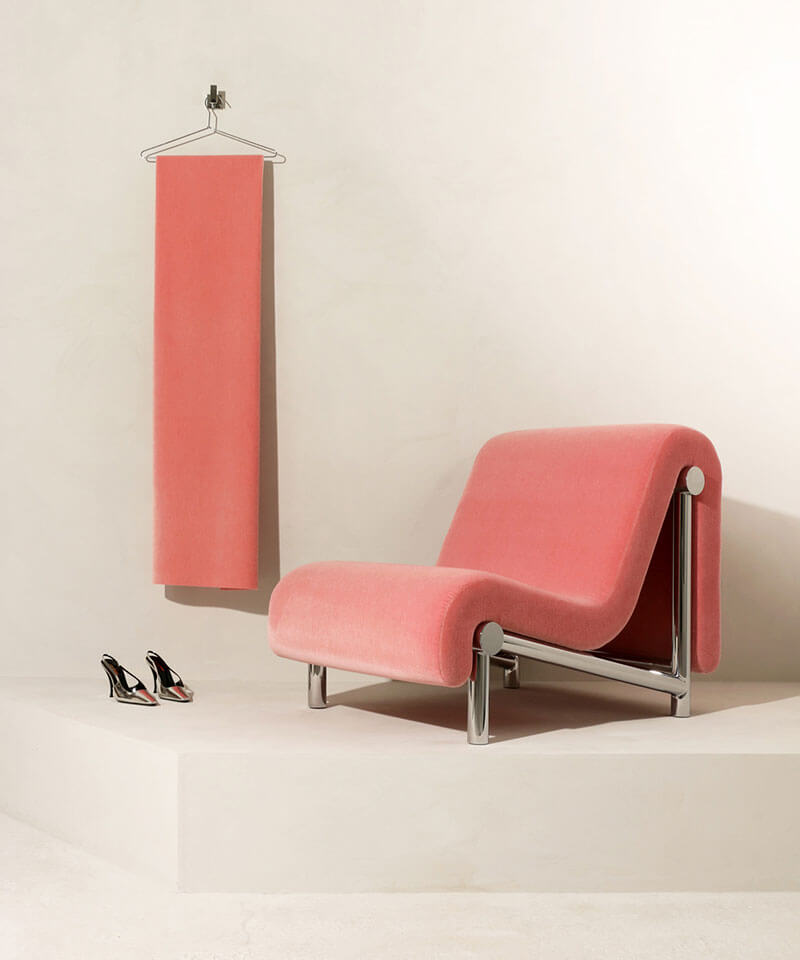 CHROME MELT LOUNGE CHAIR par Bower