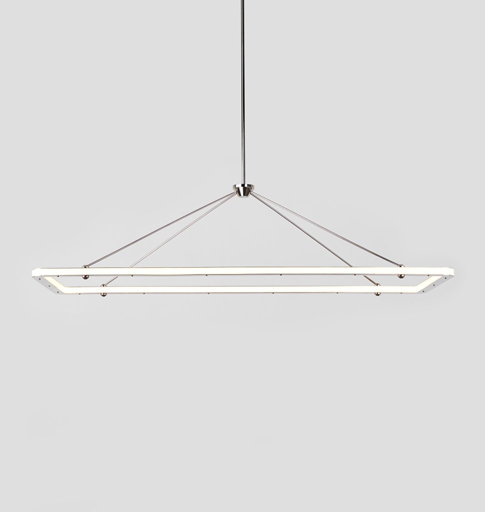 HALO RECTANGLE PENDANT par Roll & Hill