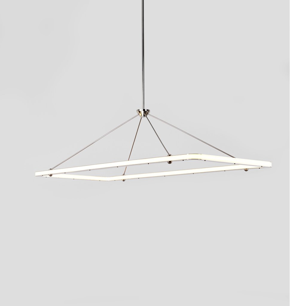 HALO RECTANGLE PENDANT par Roll & Hill