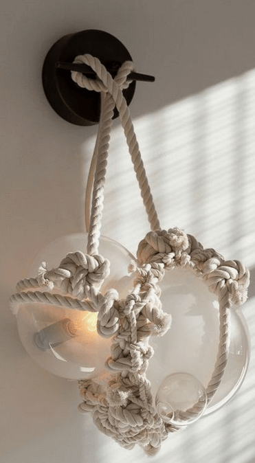 KNOTTY BUBBLES SCONCE LARGE par Roll & Hill