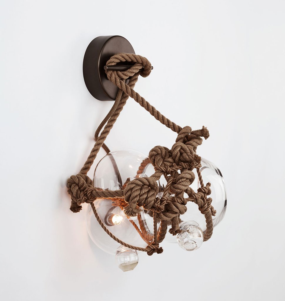 KNOTTY BUBBLES SCONCE SMALL par Roll & Hill