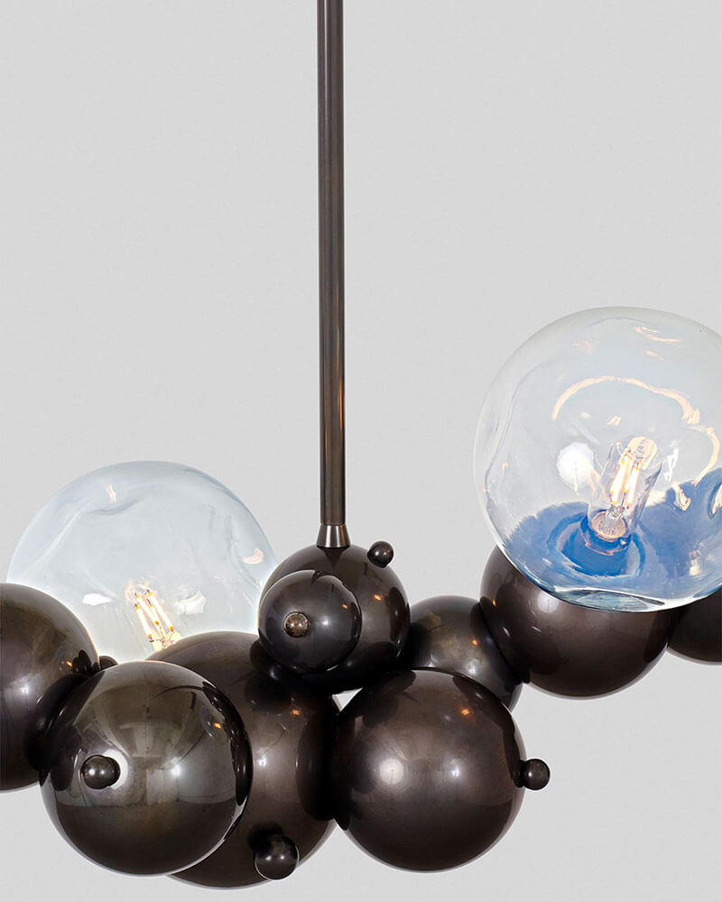 BUBBLY 04 CHANDELIER WITH GLASS par Rosie Li
