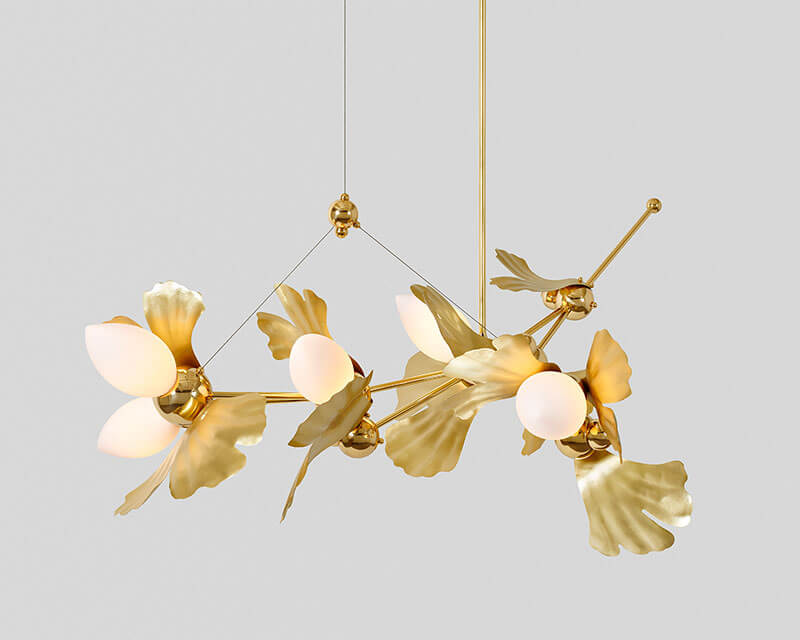 GINKGO BLOSSOM 05 CHANDELIER par Rosie Li