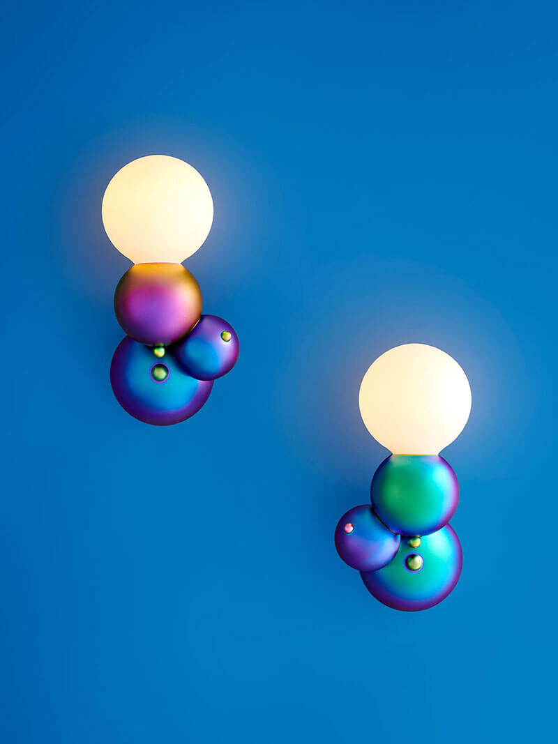 RAINBOW BUBBLY 01 WALLMOUNT par Rosie Li