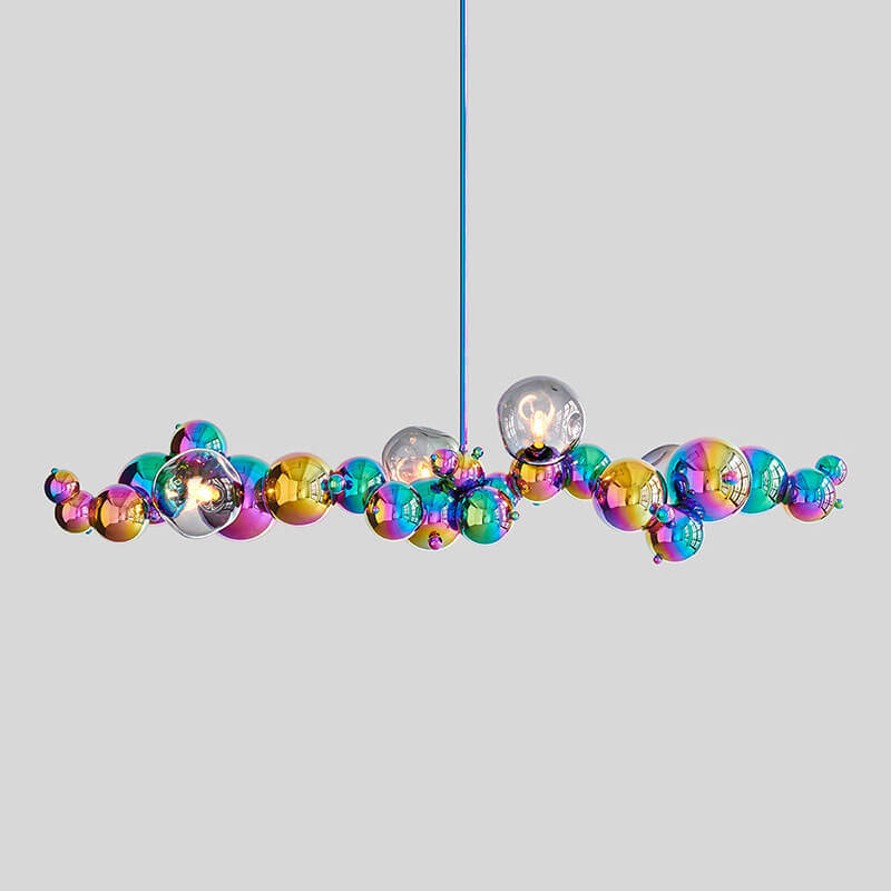RAINBOW BUBBLY 04 CHANDELIER WITH GLASS par Rosie Li