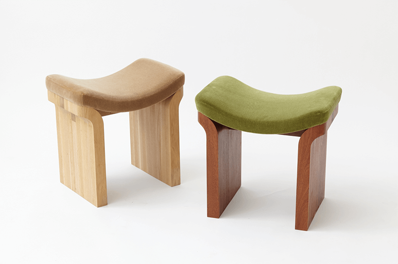SAPELE RELEVE STOOL par Vonnegut/Kraft